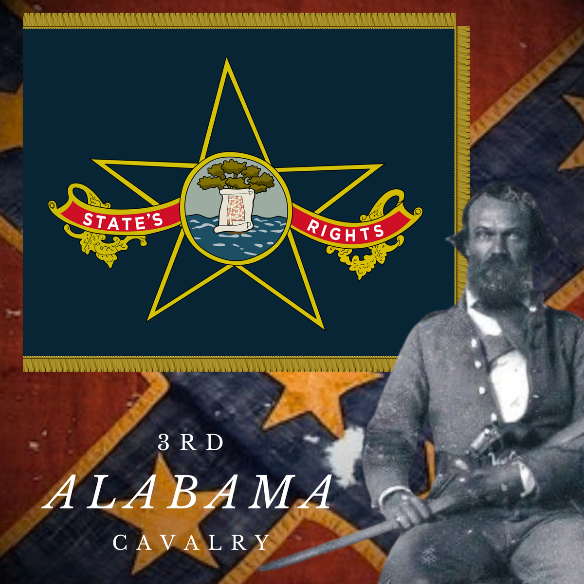 3rd Alabama Cavalry - Wilcox Dragoons Stickers/Magnet