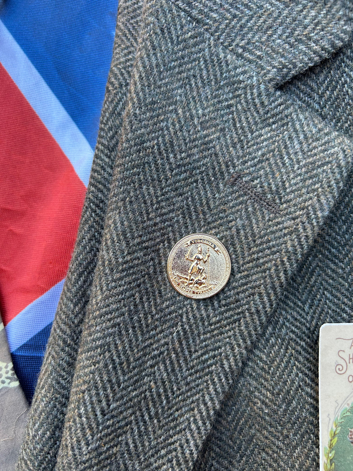 Virginia State Seal Lapel Pin