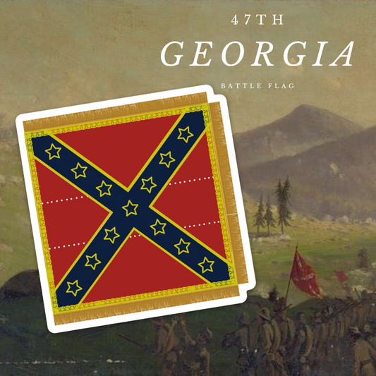 47th Georgia Infantry Flag Stickers