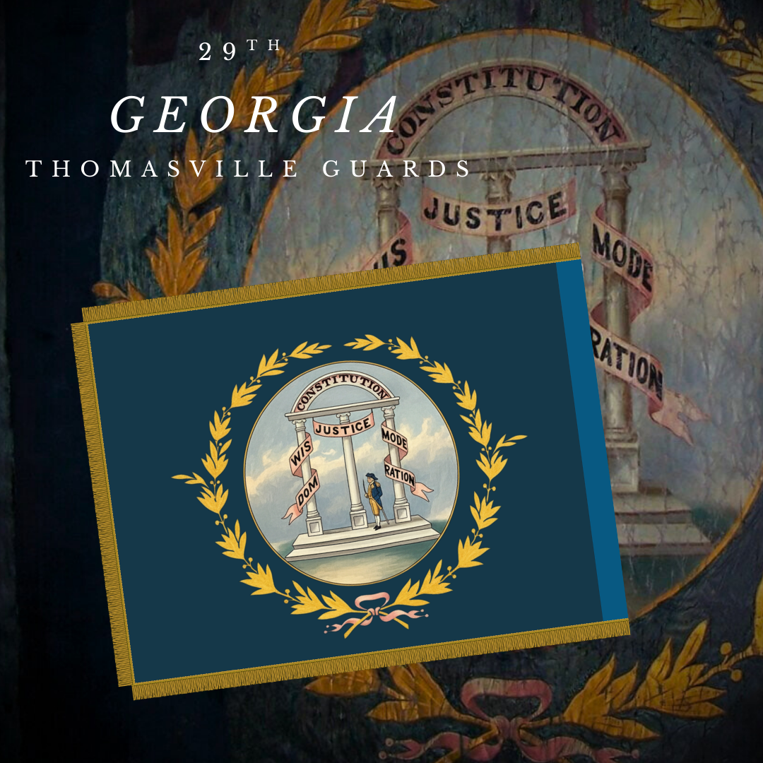 29th Georgia Company - F - Thomasville Guards Flag Stickers/Magnet