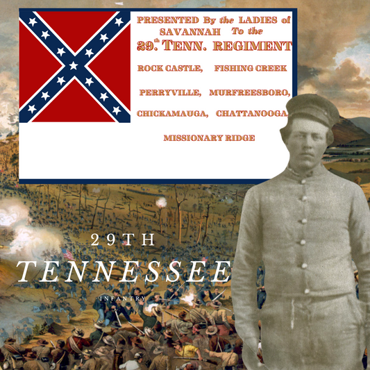 29th Tennessee Regiment  Flag Stickers/Magnet