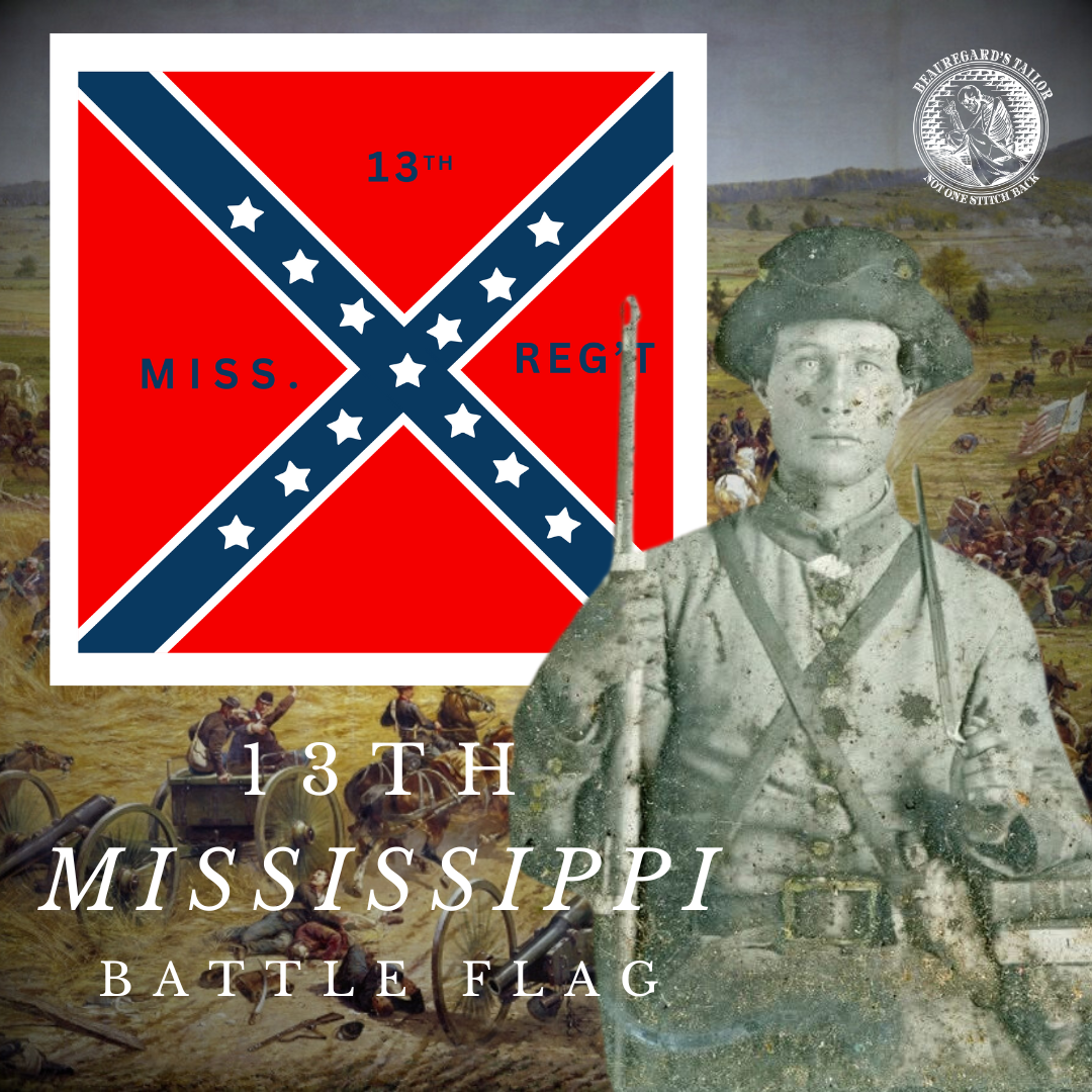 13th Mississippi Regimental Colors Stickers