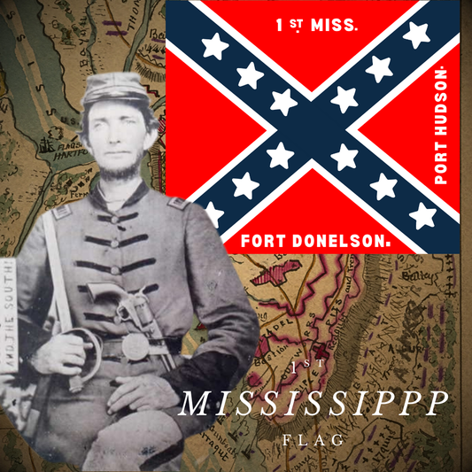 1st Mississippi Infantry Flag Stickers