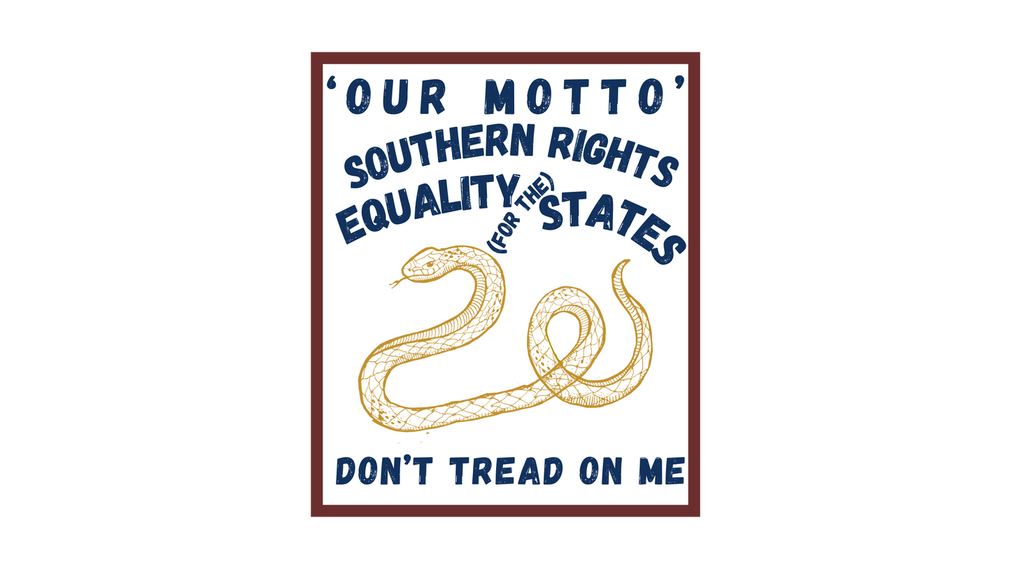 "Southern Rights" Savannah, Georgia Secession Banner Stickers/Magnets