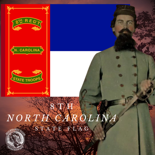 8th North Carolina Infantry Flag Stickers