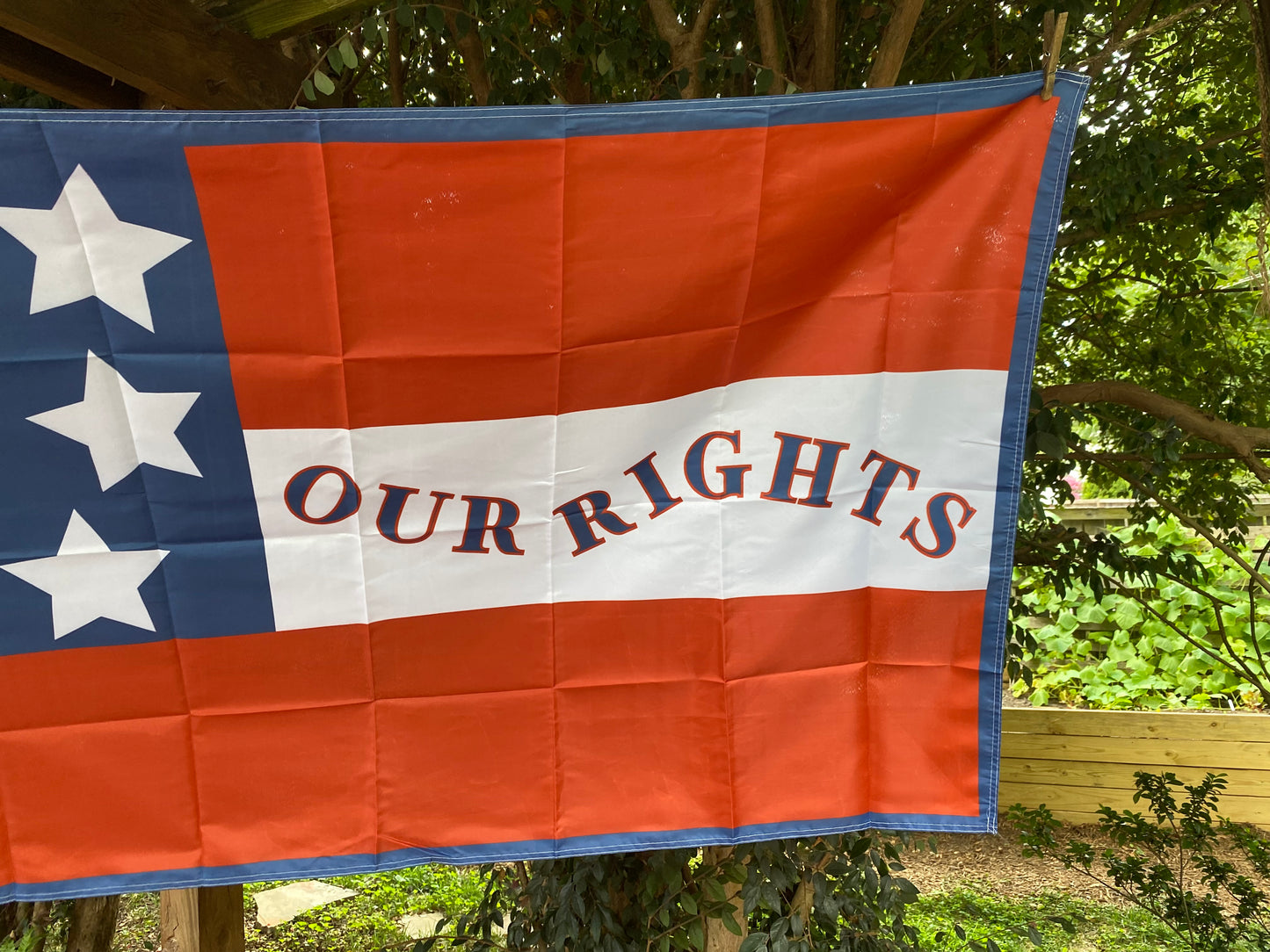 "Our Rights" 12th Louisiana Infantry House Flag