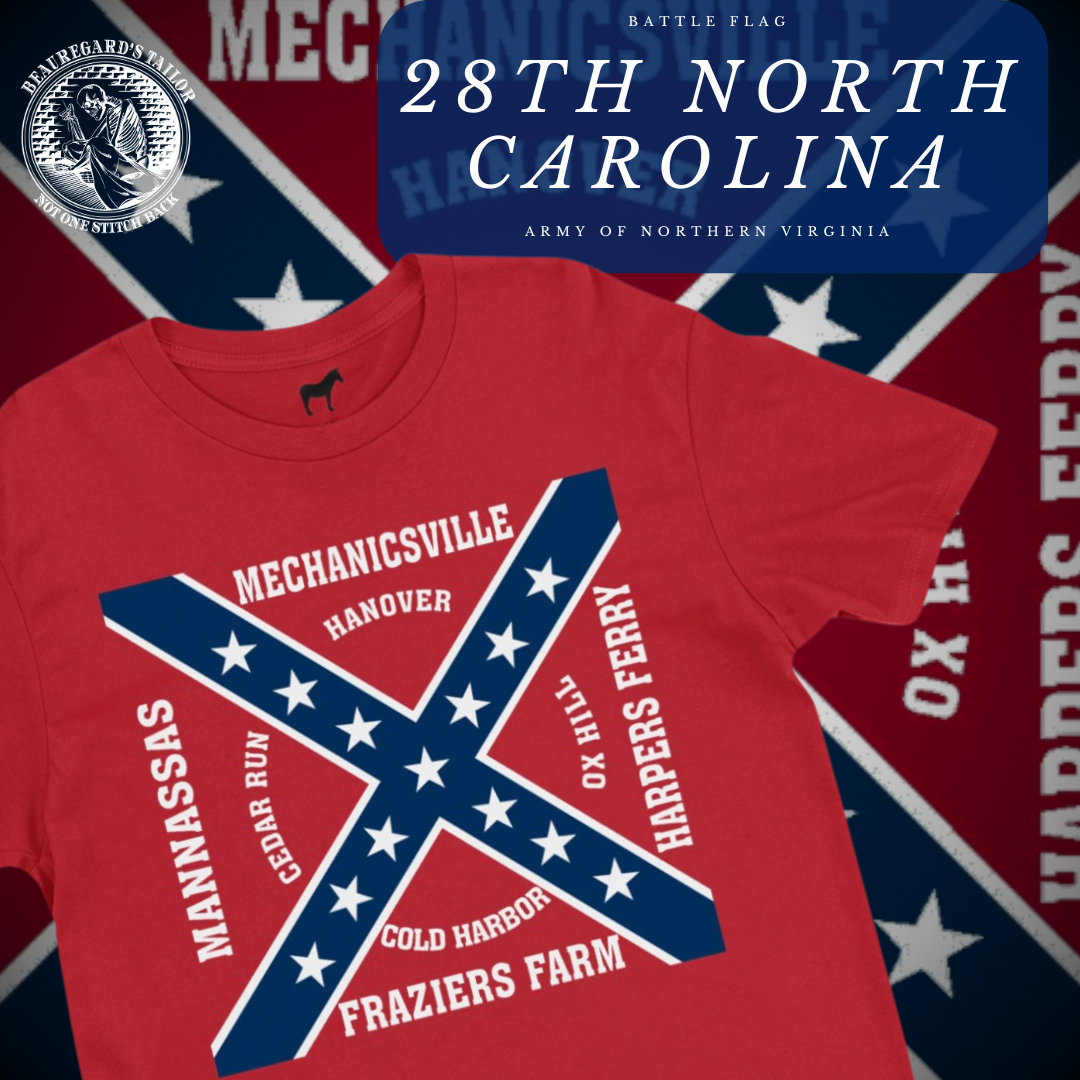 28th North Carolina Battle Flag Shirt