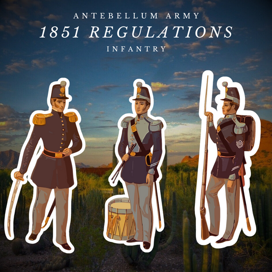 1851 - Infantry Uniform Plate Stickers
