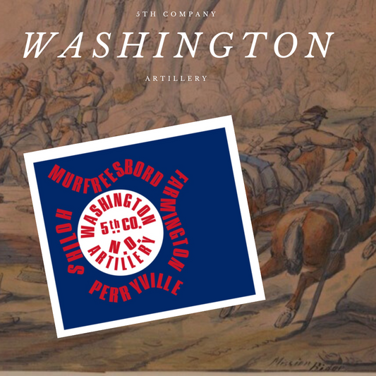5th Company Washington Artillery Hardee Flag Stickers