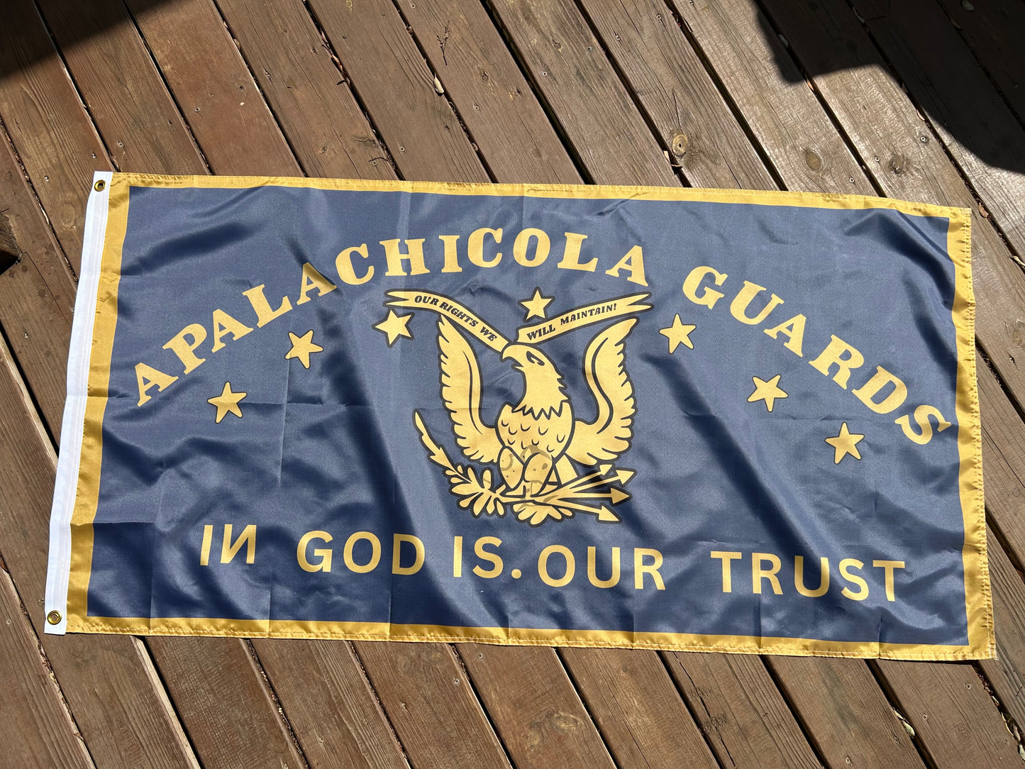 "Our Rights We Will Maintain" Apalachicola Guards Flag