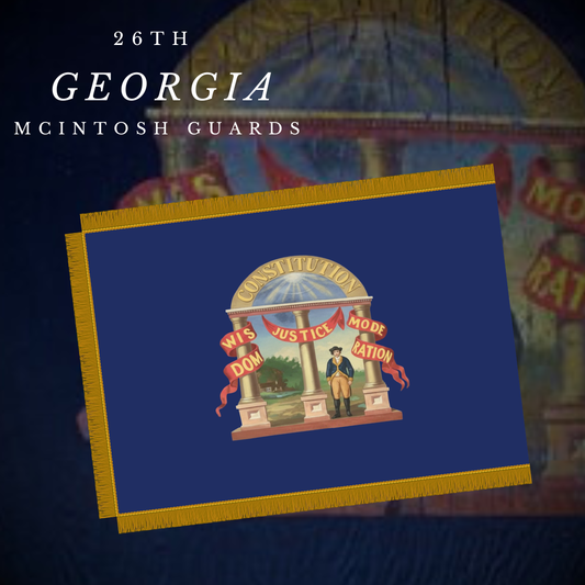 26th Georgia Company B Flag Stickers/Magnet