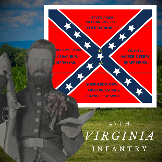 47th Virginia Infantry Flag Stickers/Magnets
