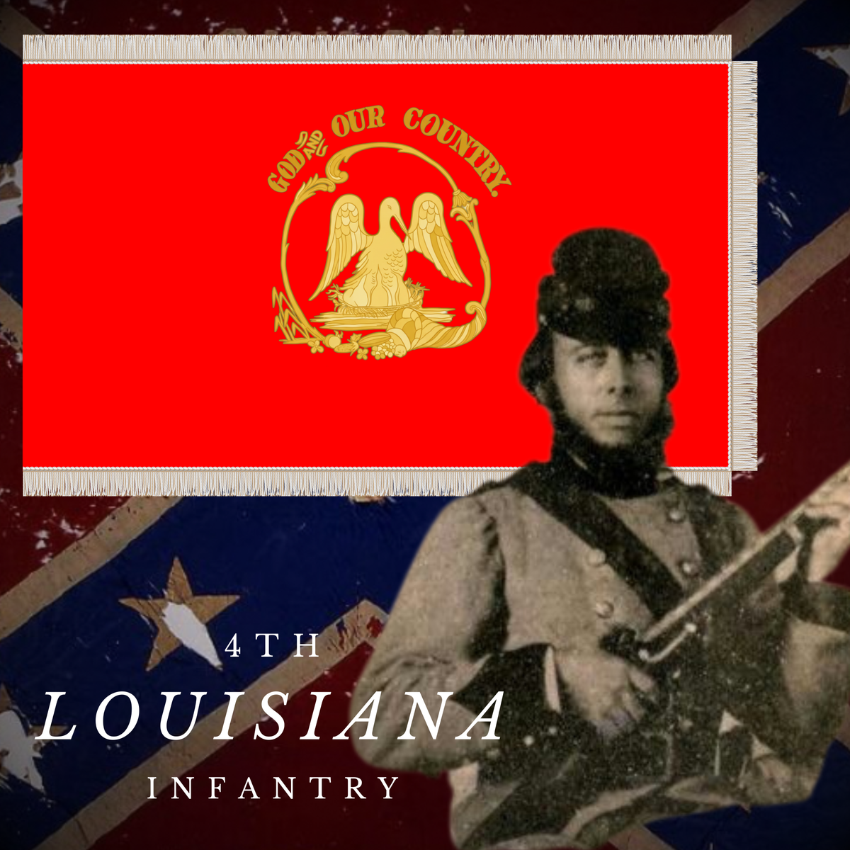 Lake Providence Cadets - 4th Louisiana Infantry Flag