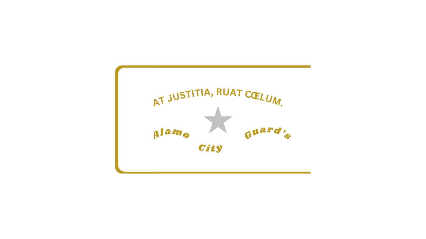 Alamo City Guards Flag Stickers/Magnets