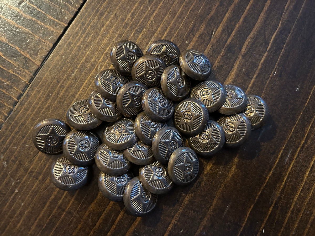 T Miller Cast Brass Buttons