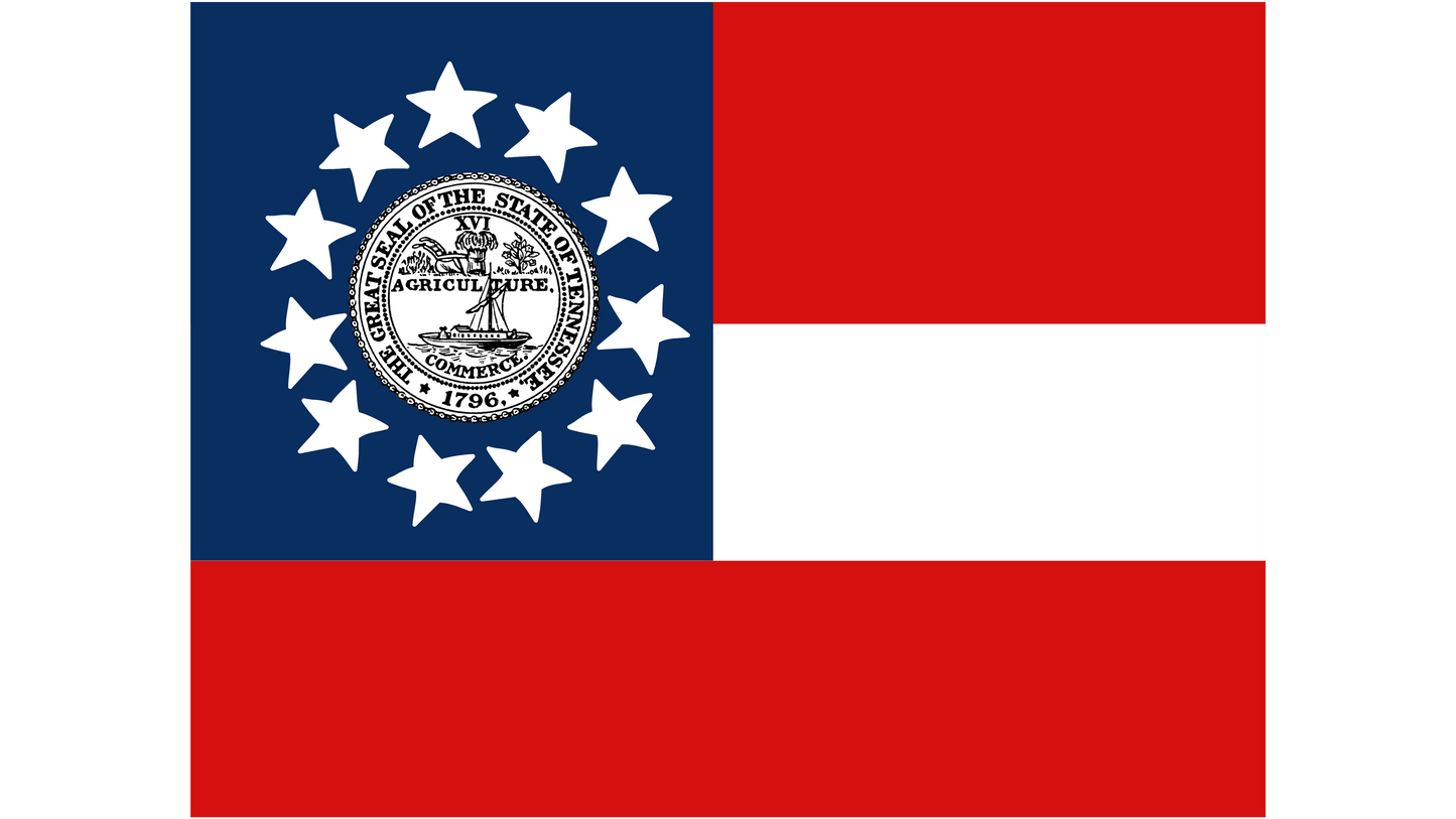 24th Tennessee 1st National House Flag