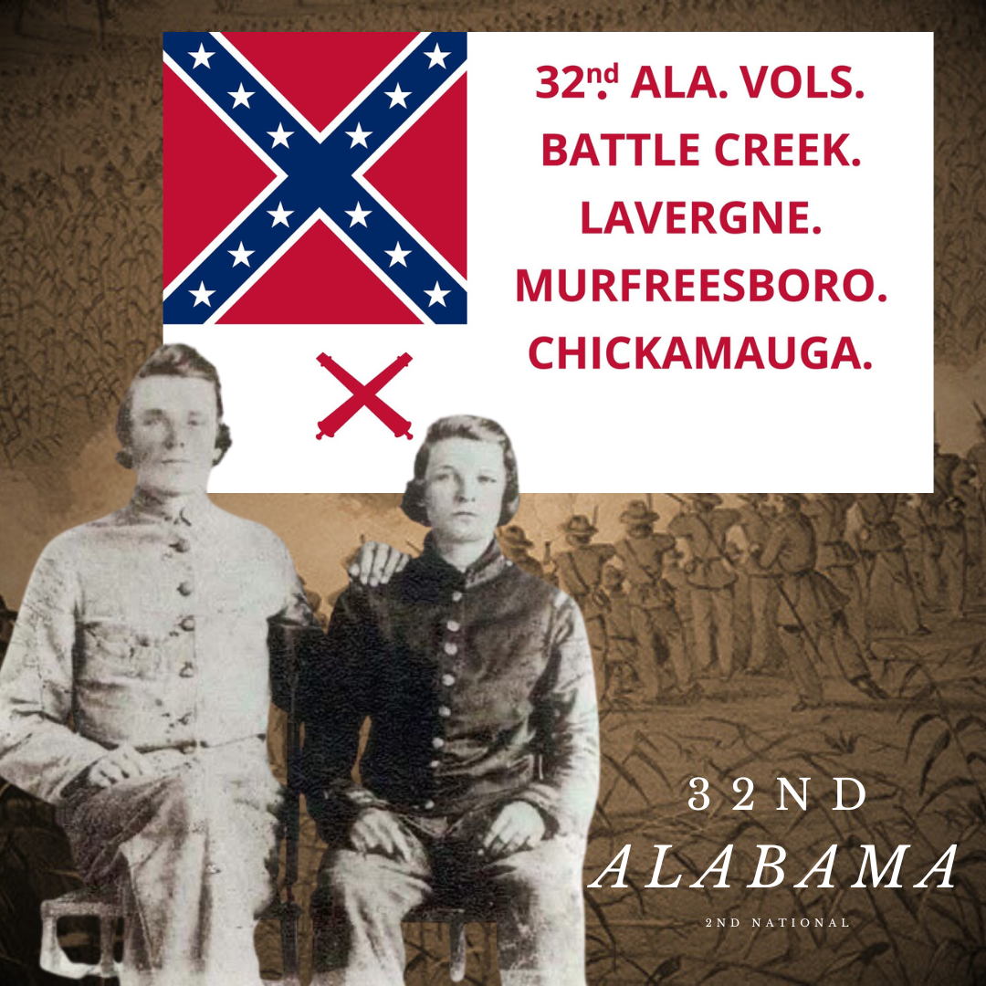 32nd Alabama Regimental Colors Stickers