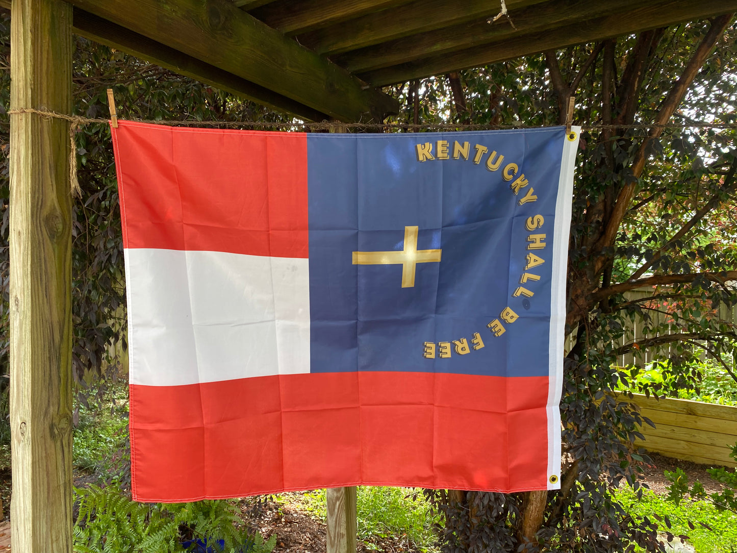"Kentucky Shall Be Free" 2nd Kentucky Infantry House Flag