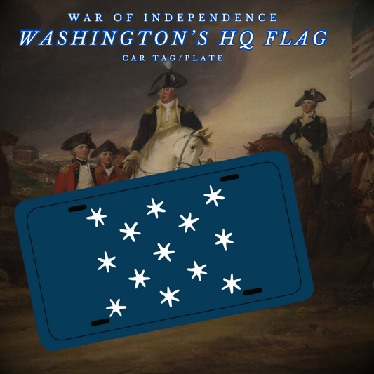 George Washington Headquarters Flag Car Tag/Plate