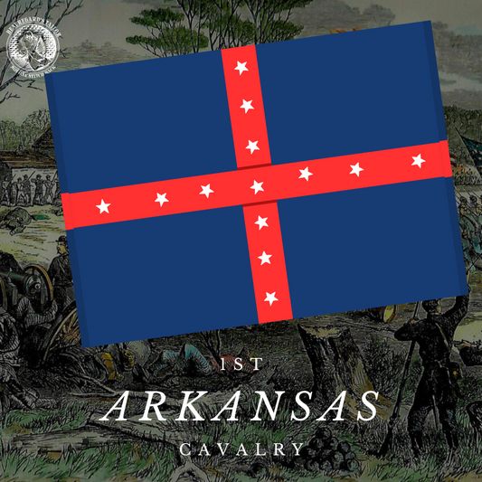 1st Arkansas Cavalry Flag Stickers/Magnets