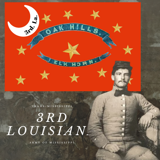 3rd Louisiana Infantry  Flag Corinth Stickers