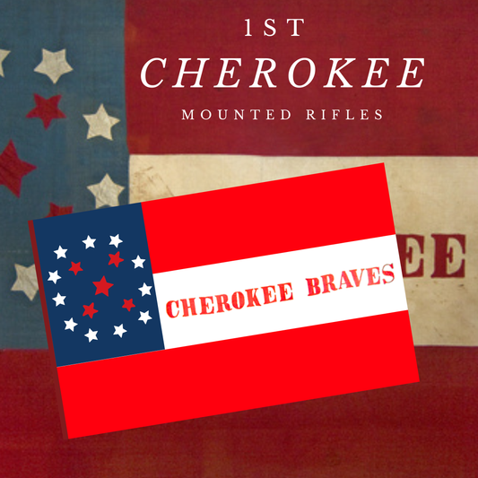 1st Cherokee Mounted Rifles Flag Sticker