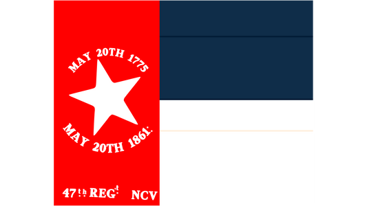 47th North Carolina State Flag Stickers/Magnets