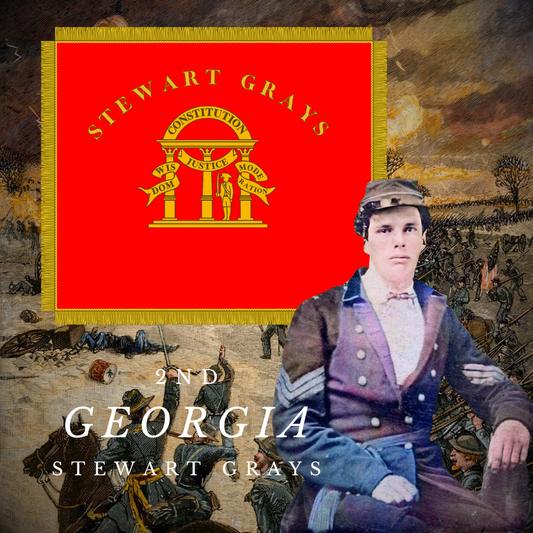 2nd Georgia Volunteers - Company K Flag Stickers/Magnets