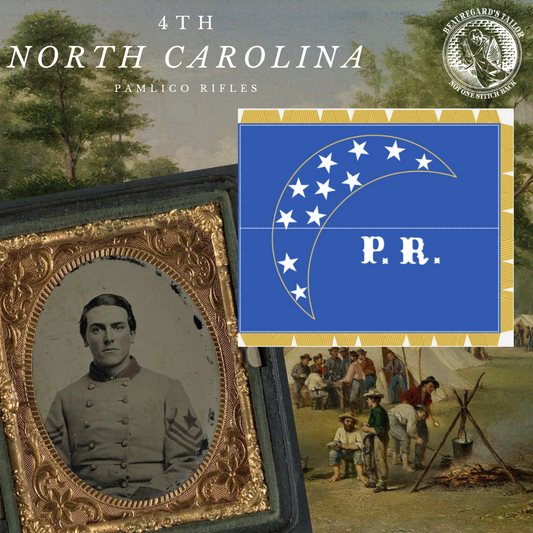 4th North Carolina Company Flag - Pamlico Rifles Sticker