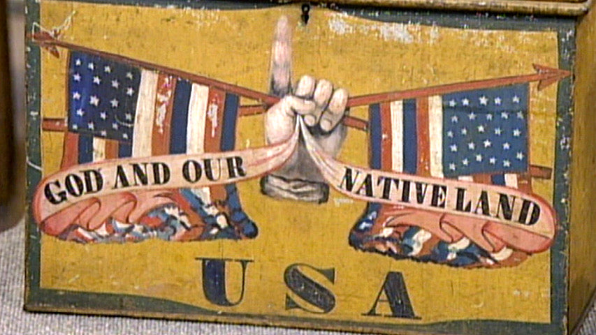 "God and Our Native Land" - Know Nothing Party  Sticker/Magnet