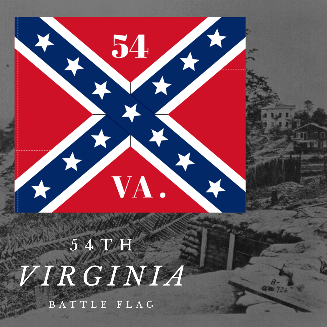 54th Virginia Infantry Flag Stickers/Magnets