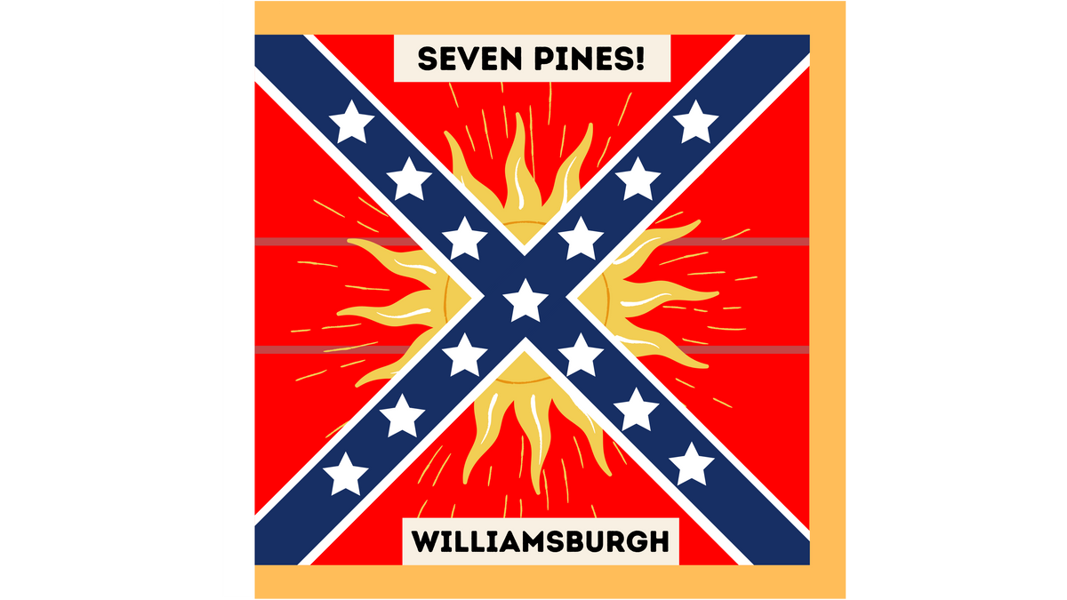 2nd Florida Infantry Flag Stickers/Magnet