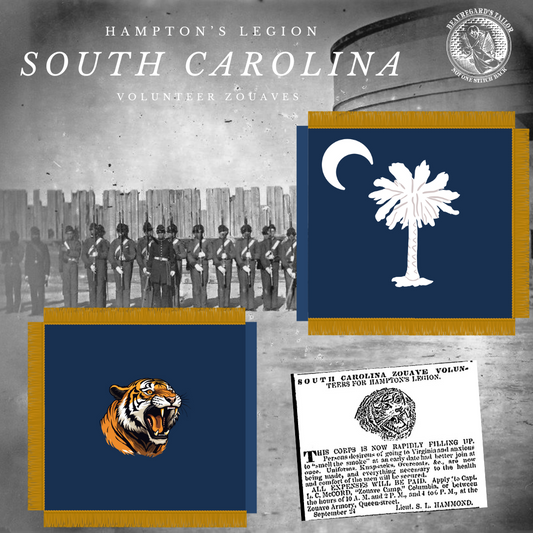 South Carolina Zouave Volunteers Company H (2nd), Infantry Battalion Hampton's Legion Stickers