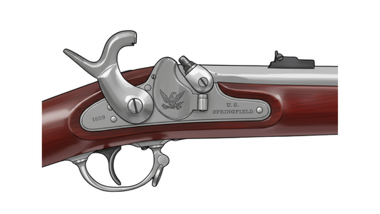 M1855 Springfield Rifle Musket Stickers/Magnet