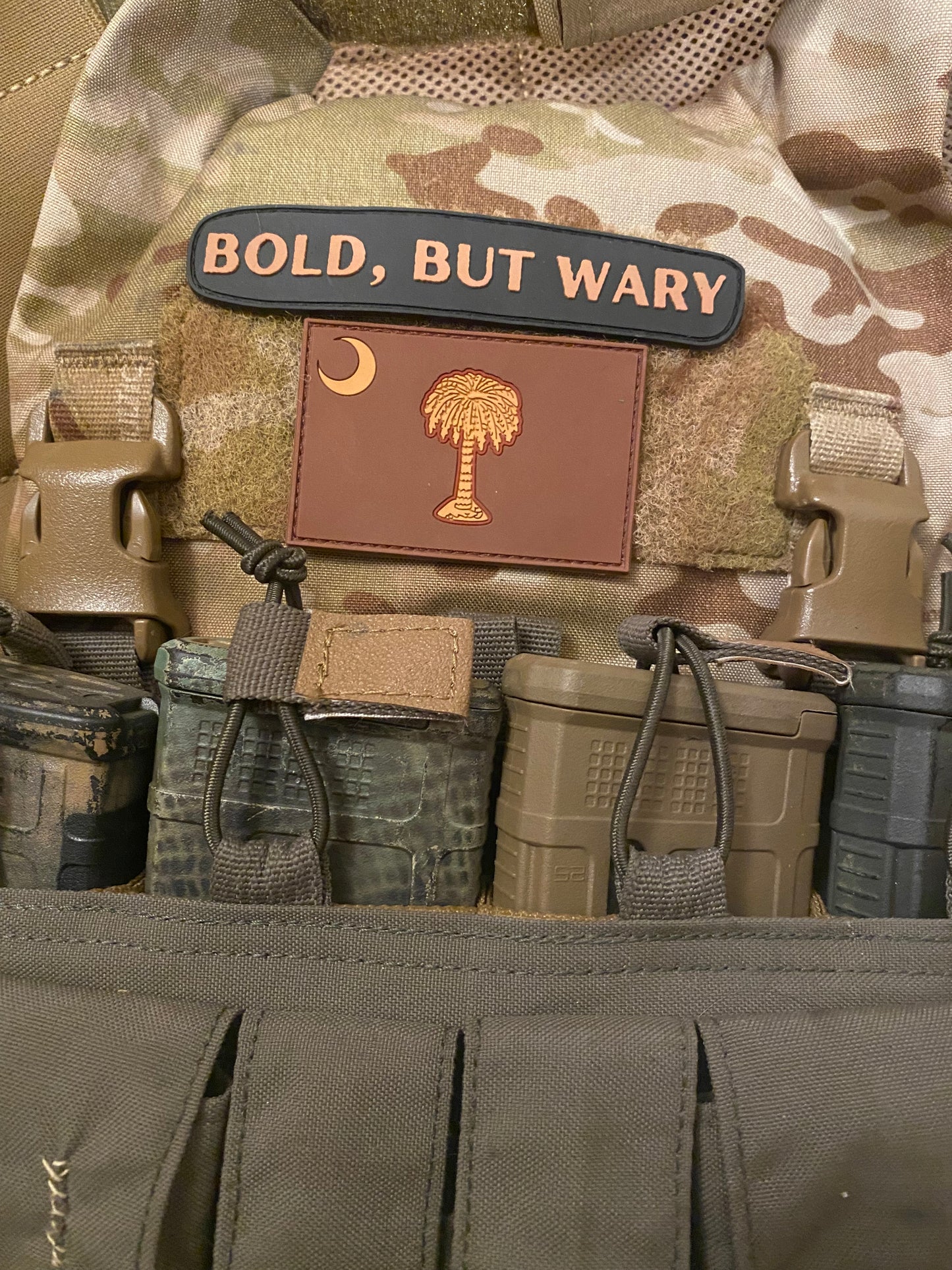 "Bold, But Wary" South Carolina PVC Morale Patch