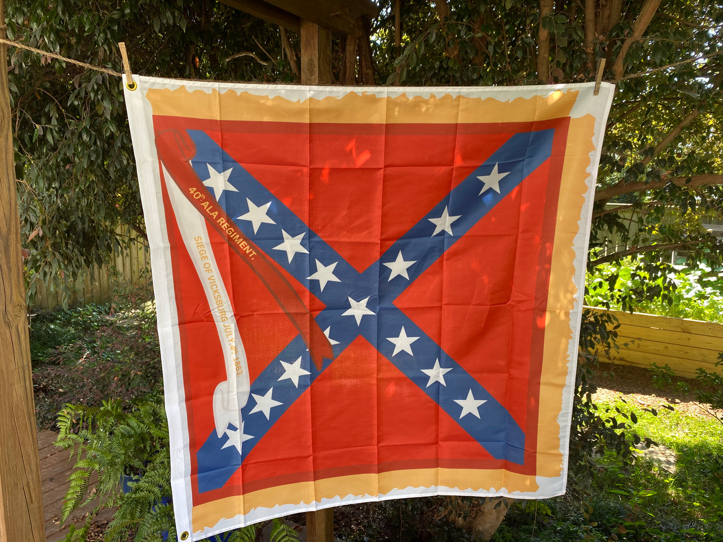 40th Alabama Infantry House Flag