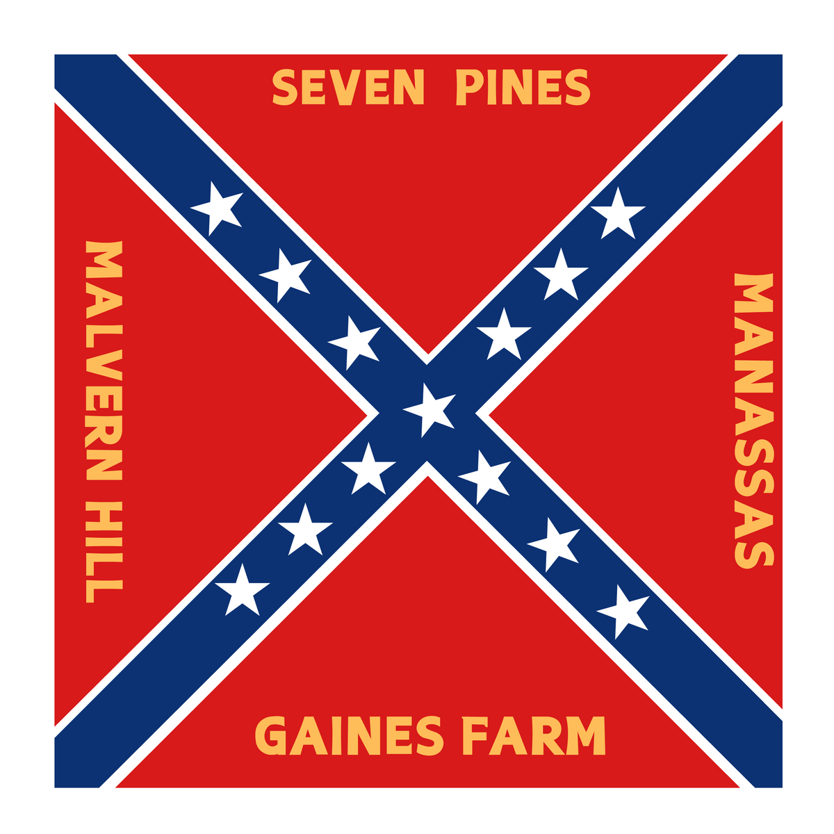 11th Mississippi Regimental Flag Stickers/Magnets