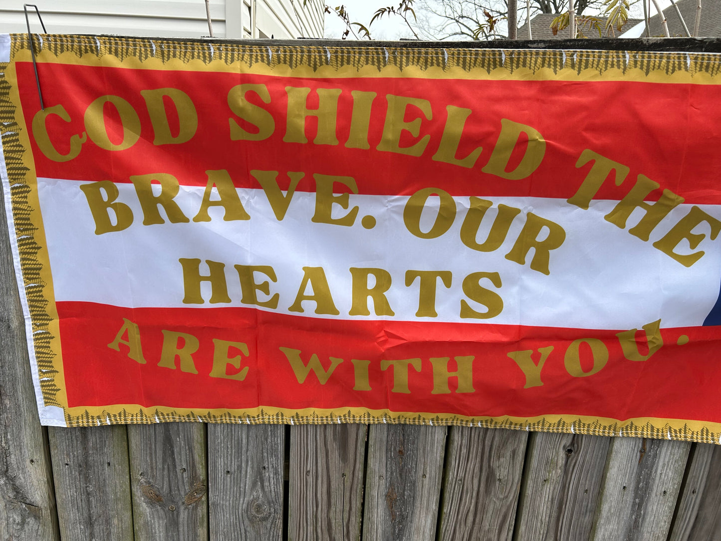 "God Shield the Brave" 27th Georgia Infantry Battalion Flag