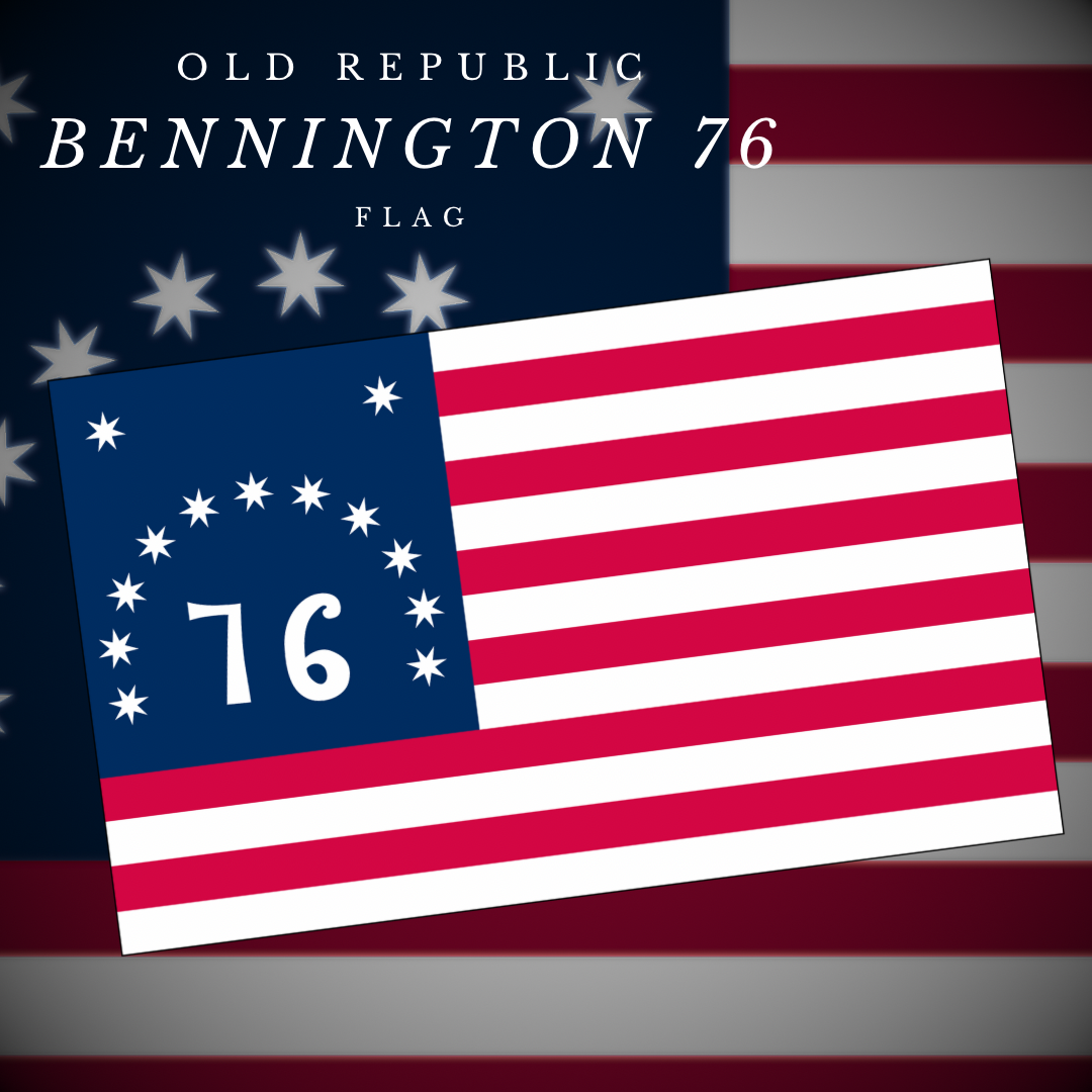 "76 Bennington" Flag Stickers