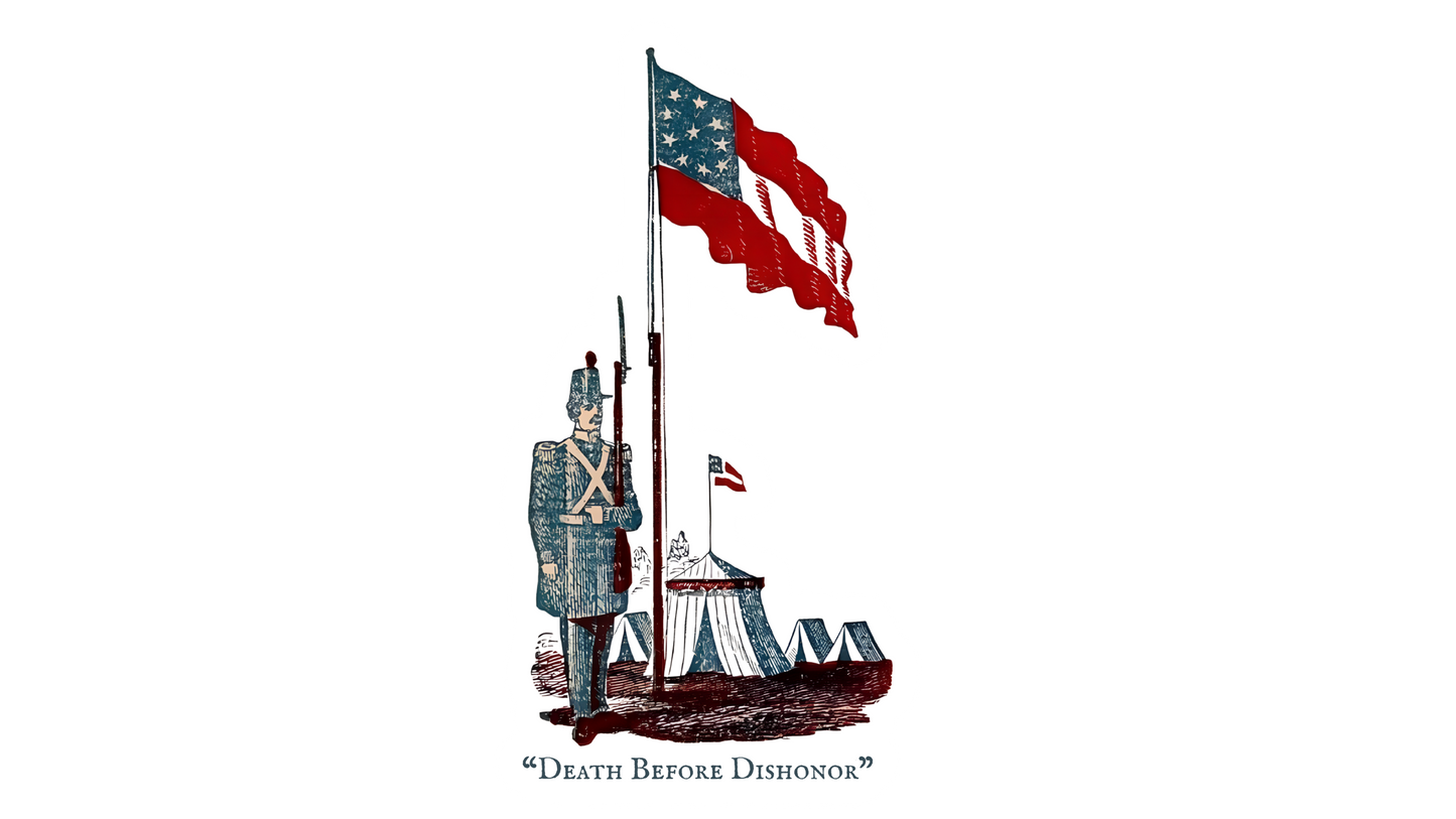 Confederate "Death Before Dishonor" Stickers