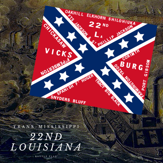 22nd Louisiana Infantry Flag Sticker
