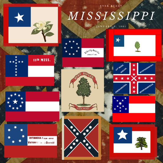 Mississippi Flag Sticker Set