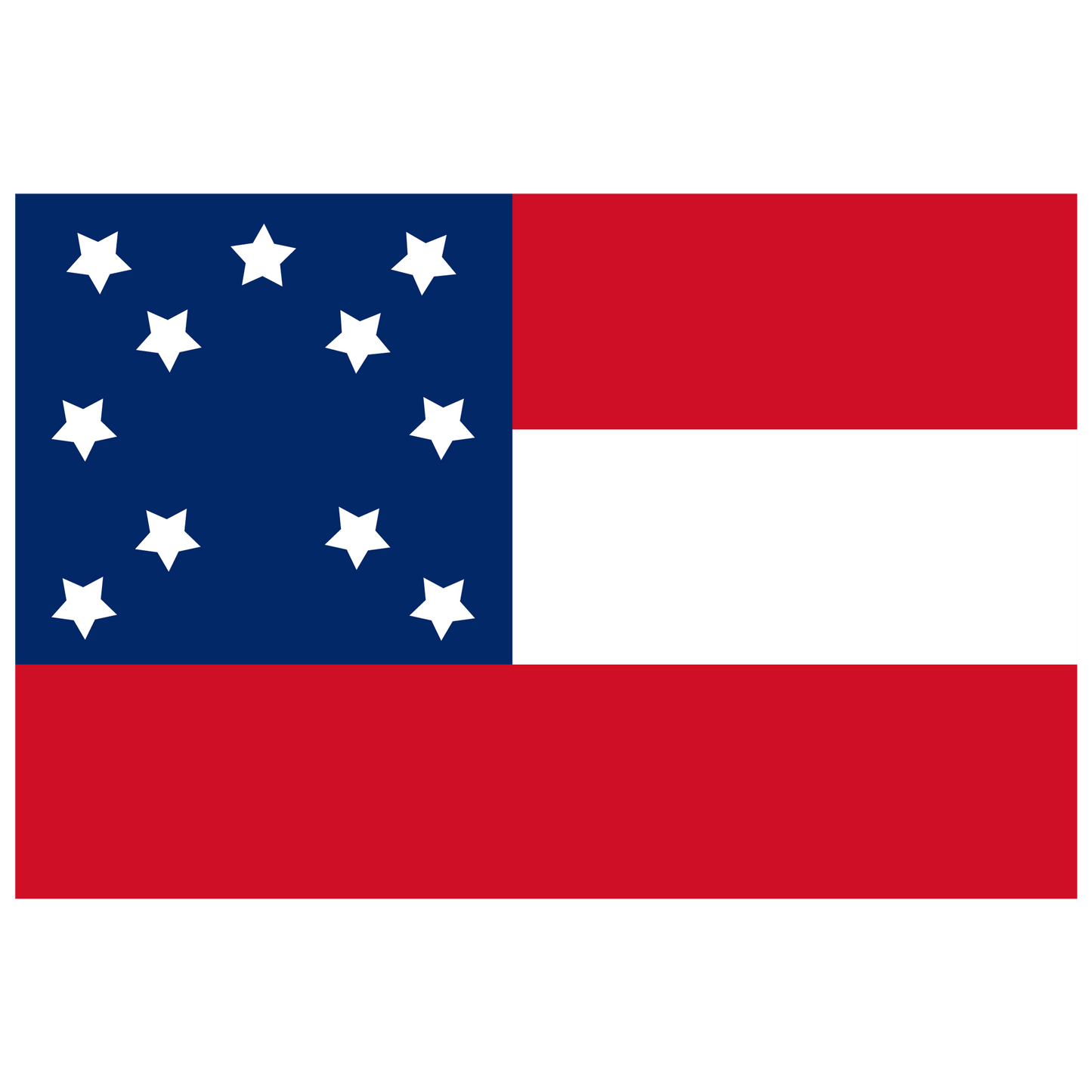 "Cherokee Dragoons"  Phillip's Legion Cavalry Battalion - Company C Flag Stickers/Magnet