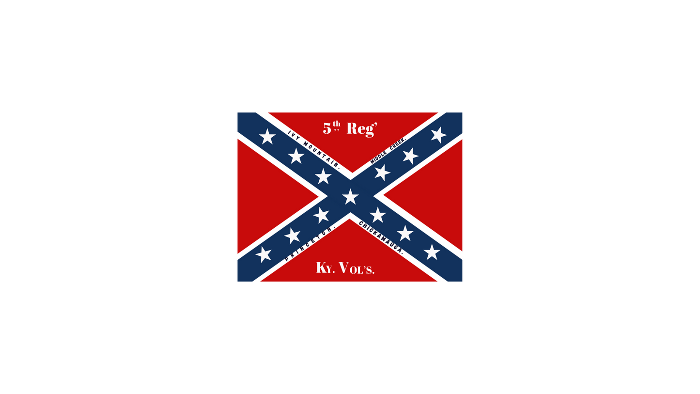 5th Kentucky Infantry Colors Stickers / Magnets