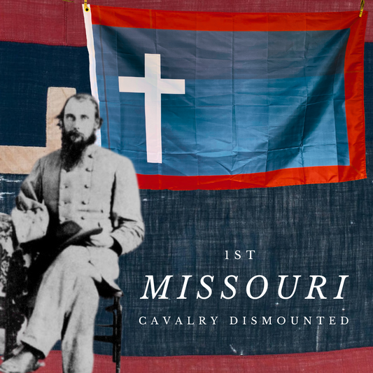 1st Missouri Cavalry Dismounted - Missouri Battle Flag - House Flag