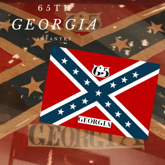 65th Georgia Infantry Flag Stickers/Magnet