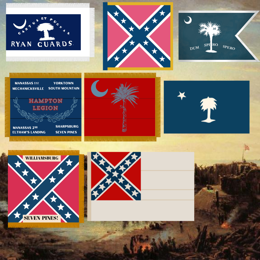 South Carolina Flag Sticker Set