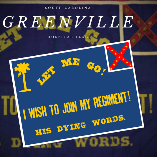Greenville Ladies Aid Association Hospital Flag Sticker/Magnet