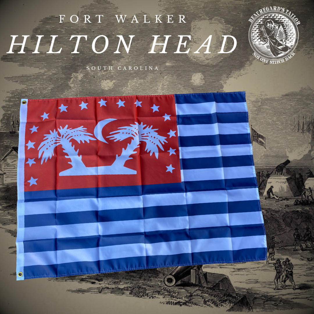 Fort Walker Hilton Head, Island House Flag