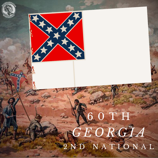 60th Georgia Infantry Flag Stickers/Magnet